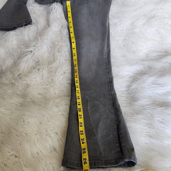 HUDSON Splice‎ Flare Girls Size 14 Slim Fit Jeans Stretch Denim Pants Gray NEW - Picture 10 of 16